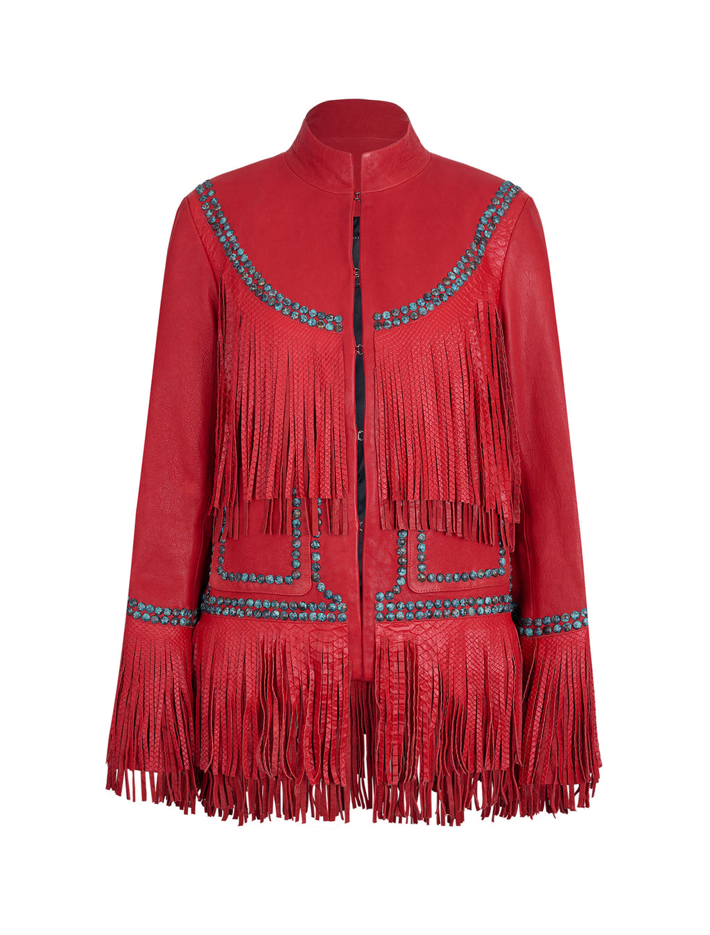 Leather Jacket With Fringes