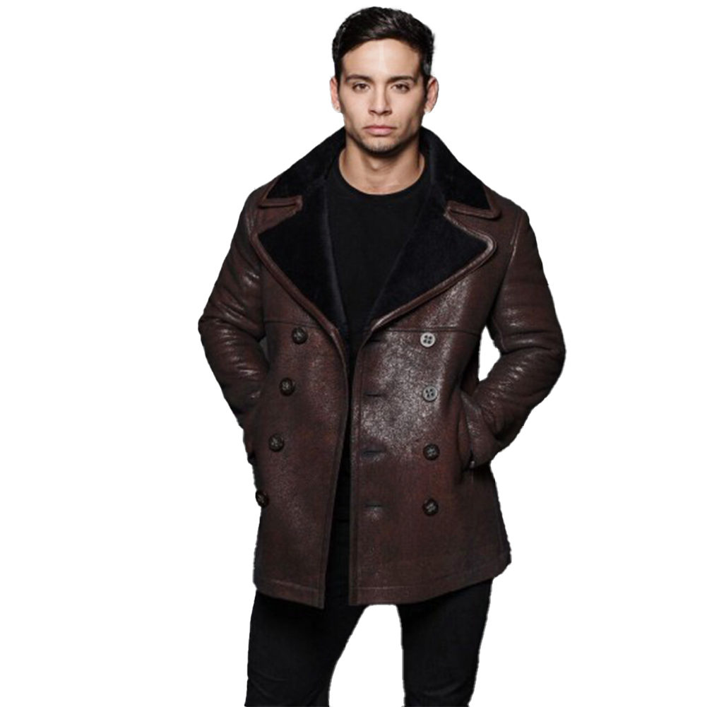 Vintage Sheepskin Wool-Lined Jacket