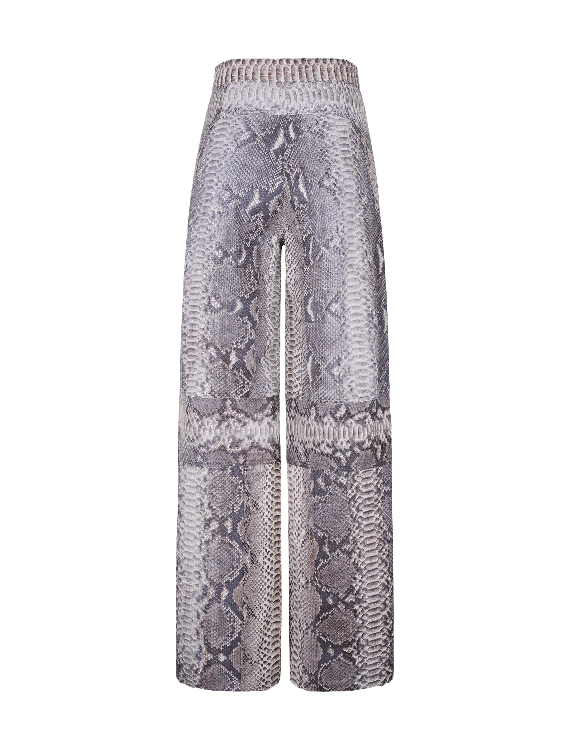 High-Waisted Snakeskin Pants