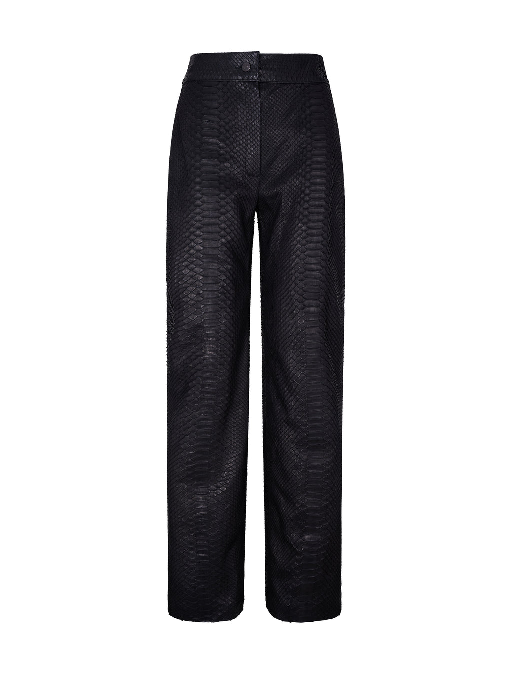 High-Waisted Snakeskin Pants