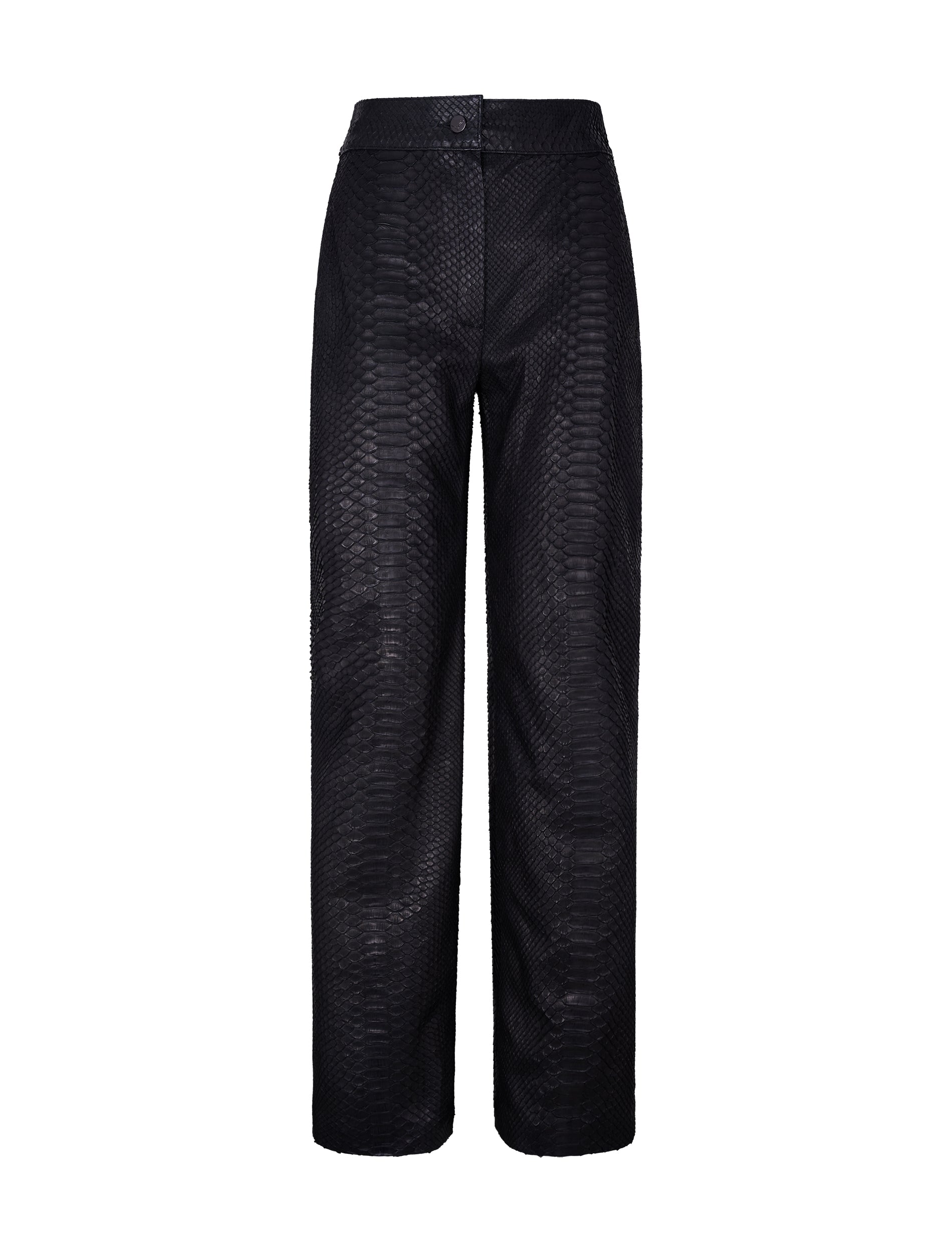 High-Waisted Snakeskin Pants