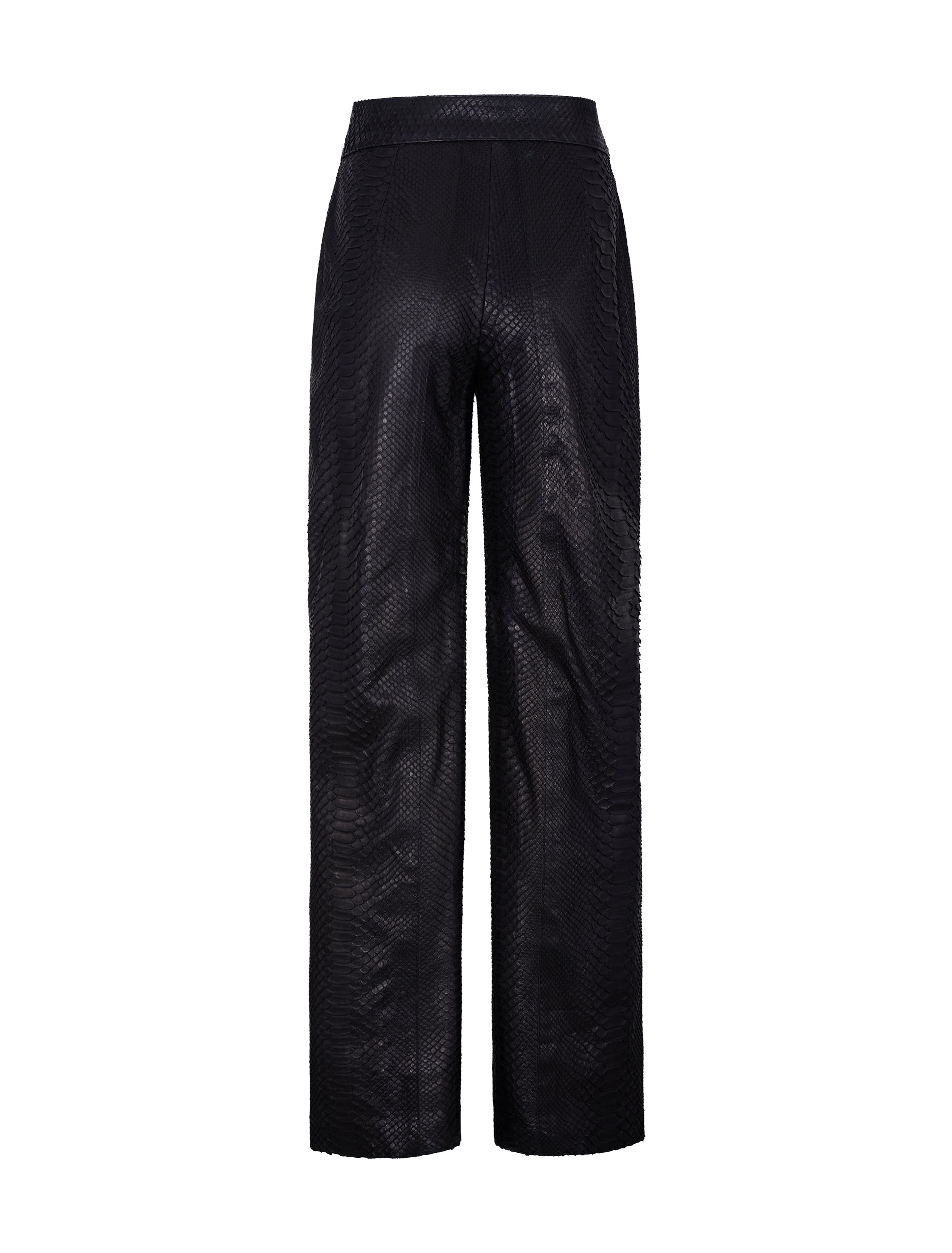 High-Waisted Snakeskin Pants