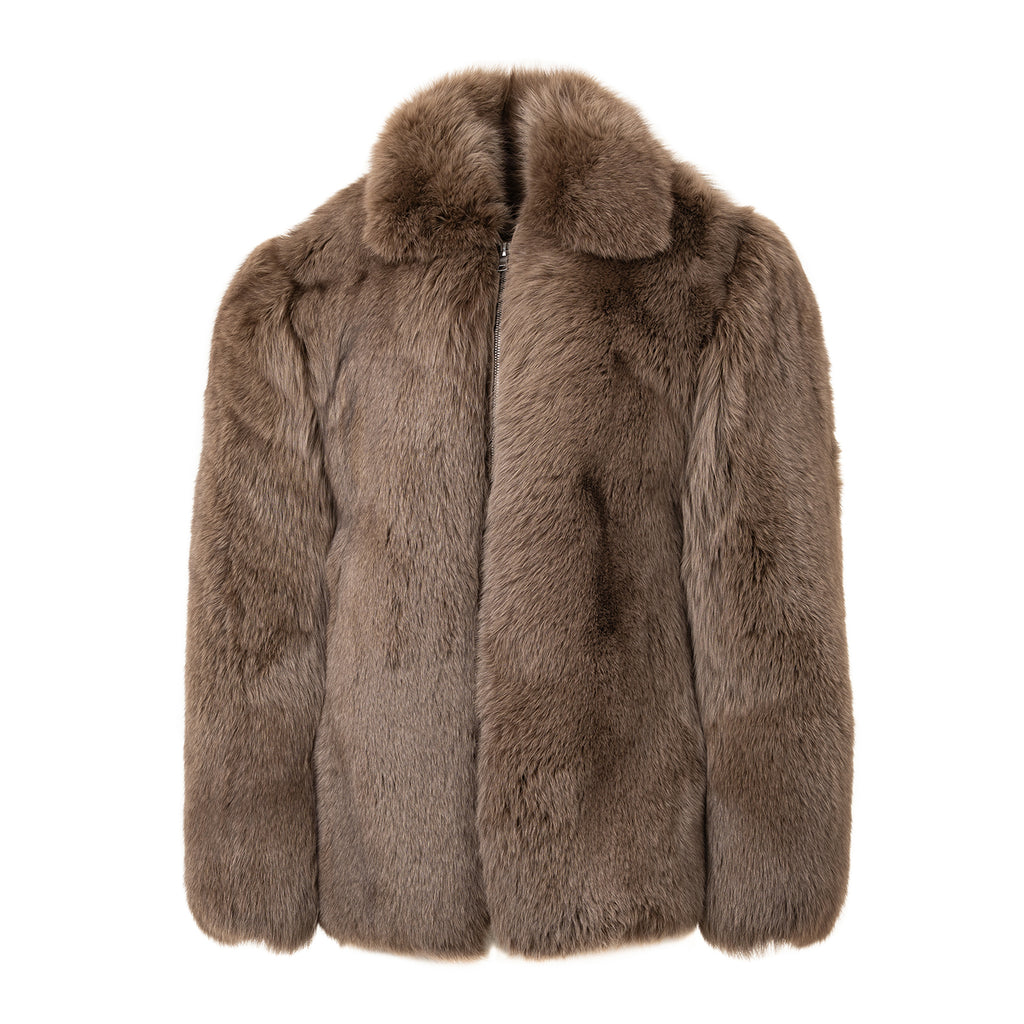 Brown Fox Fur Coat