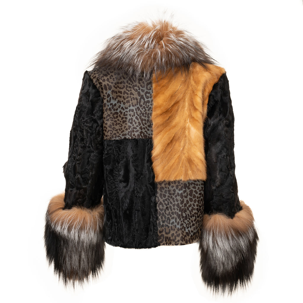Astrakhan And Fox Fur Jacket