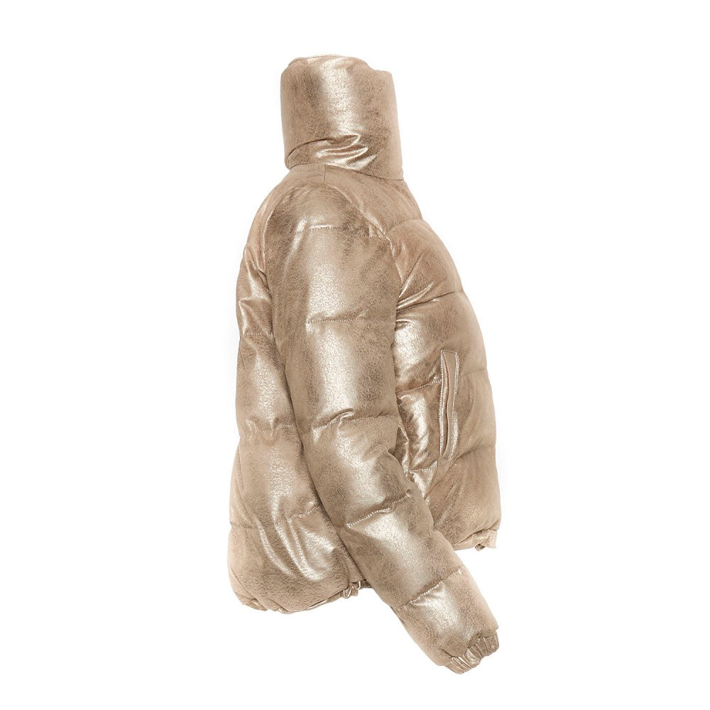 Sheepskin Quilted Goose Down Jacket