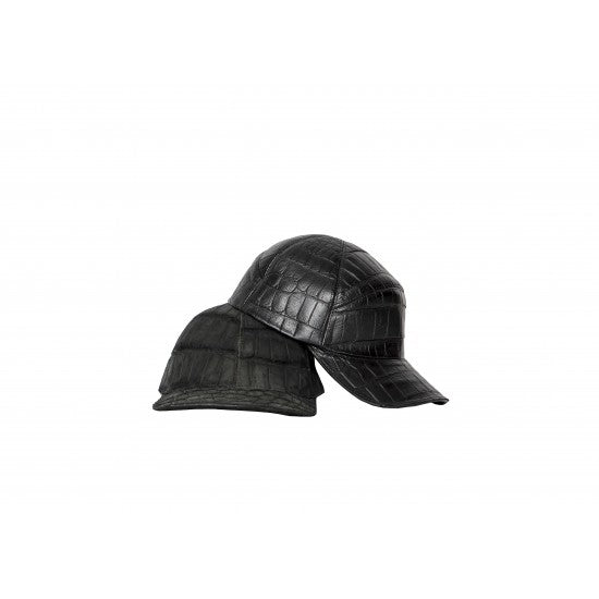 Gorra de piel de lagarto