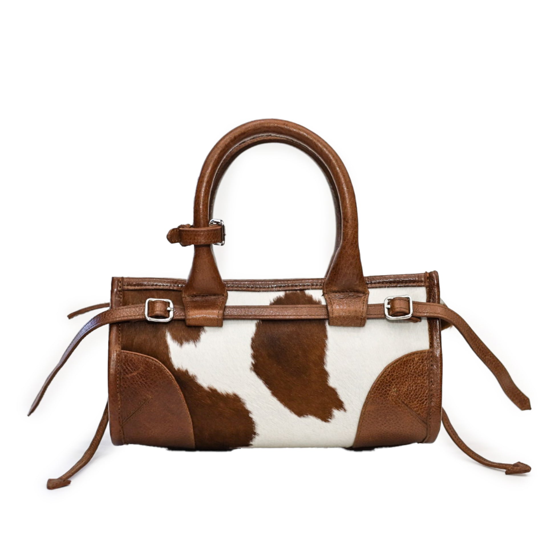 Calfskin Leather Structured Handbag