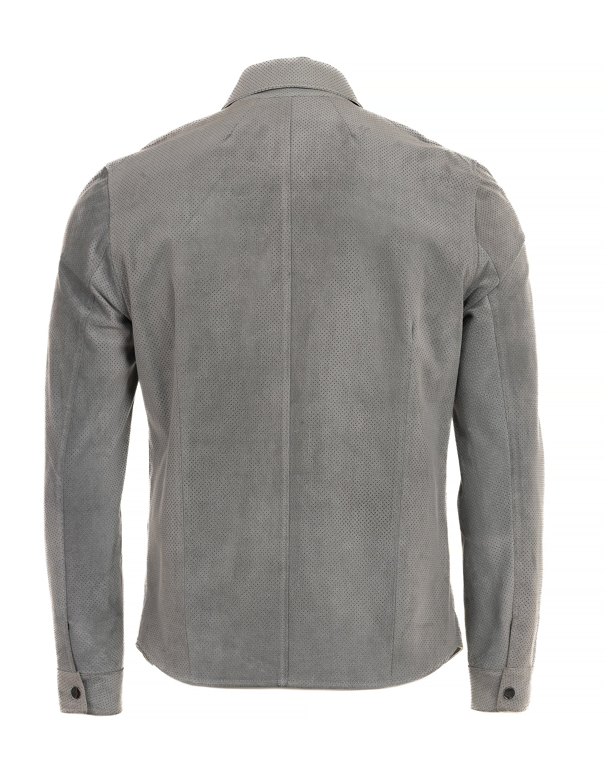 Suede Button-Down Shirt