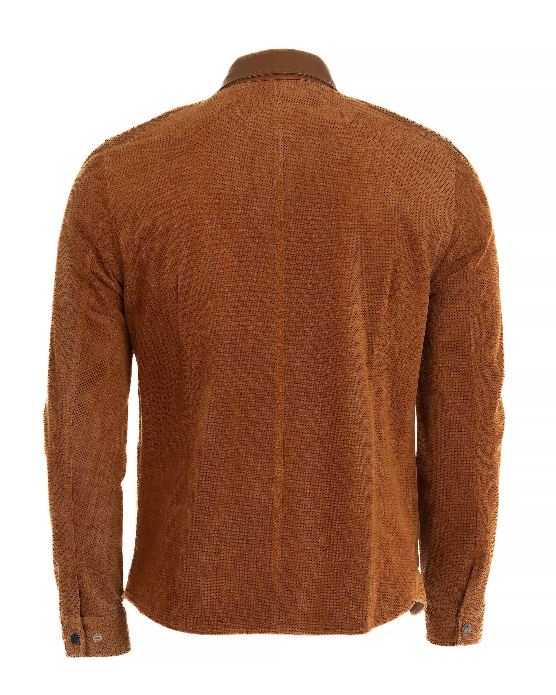 Suede Button-Down Shirt