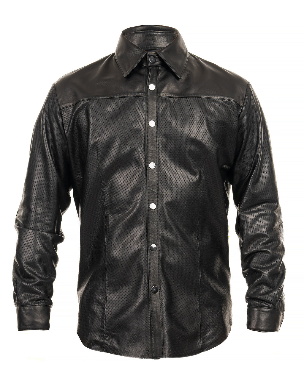 Leather Button Shirt