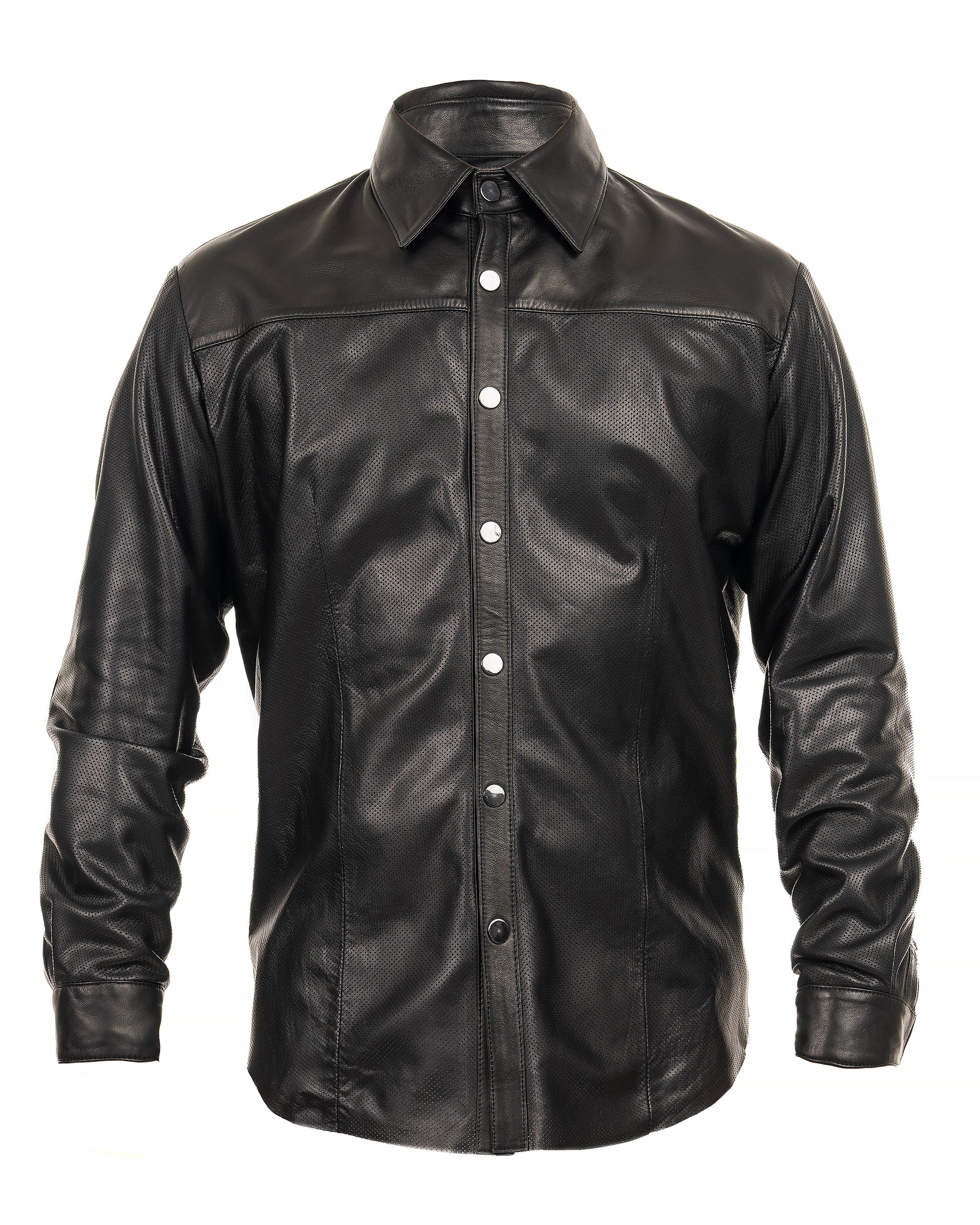 Leather Button Shirt