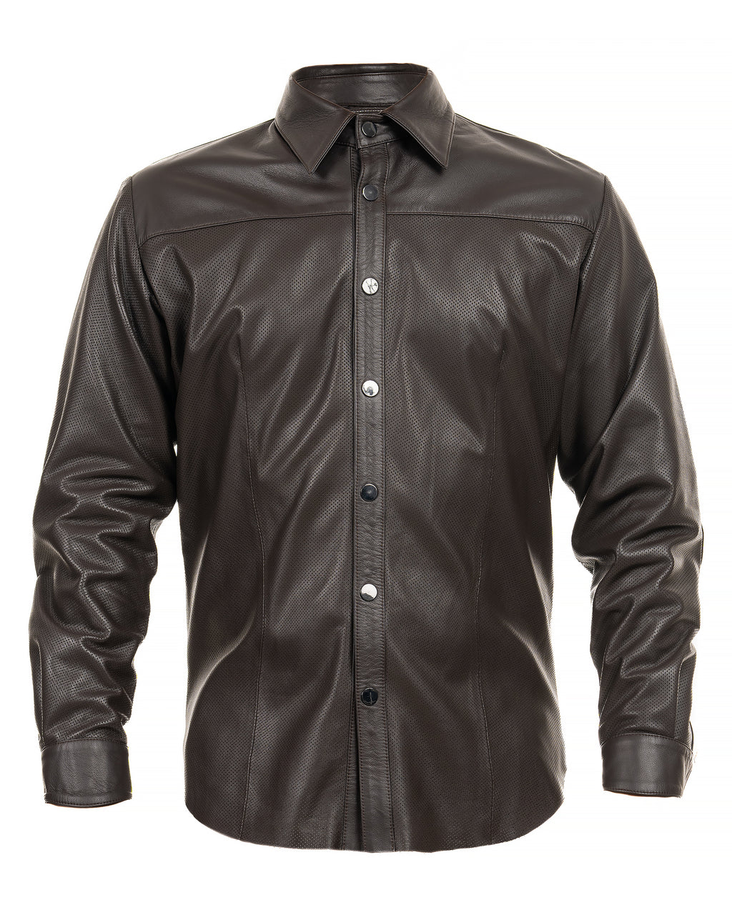 Leather Button Shirt