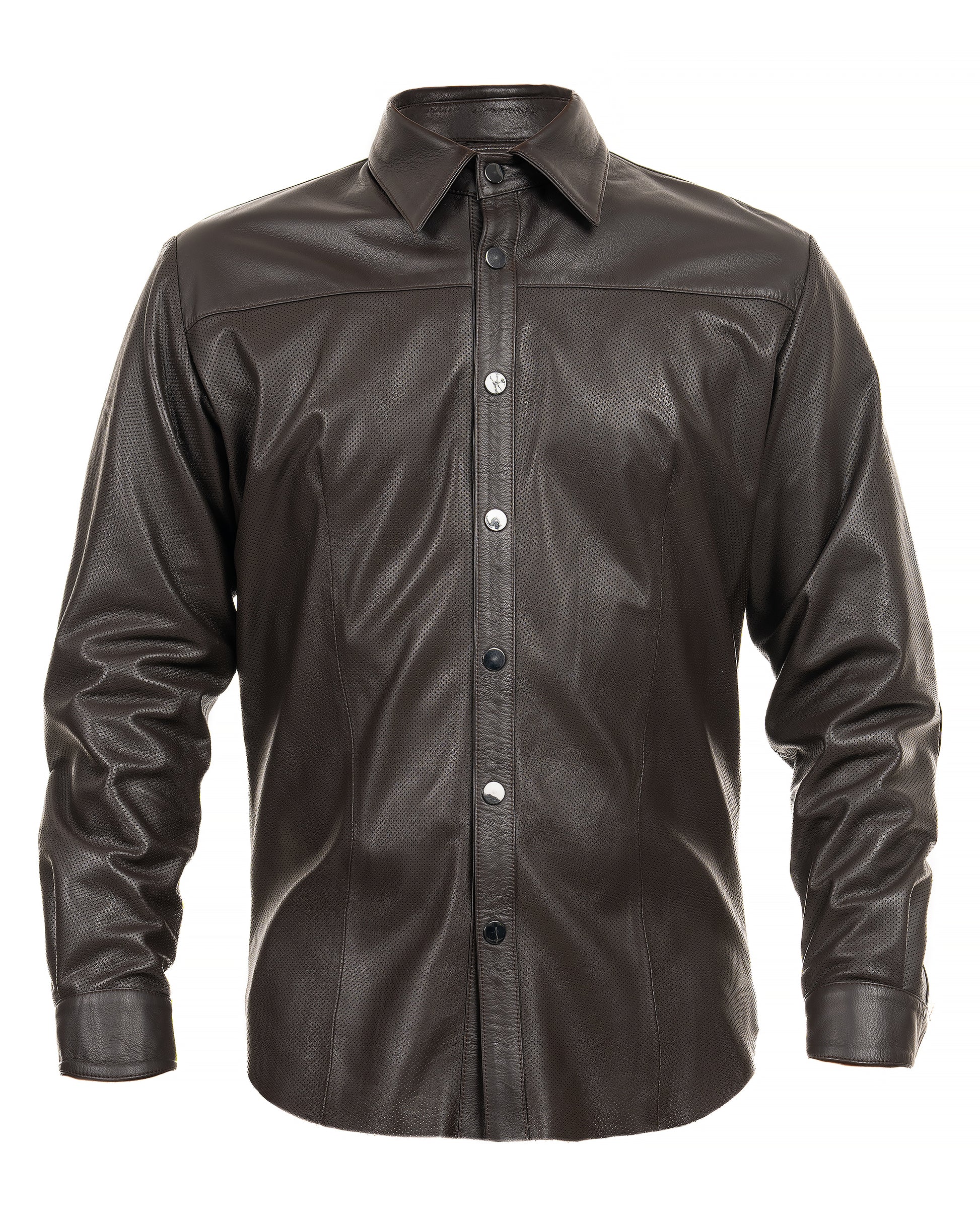 Leather Button Shirt