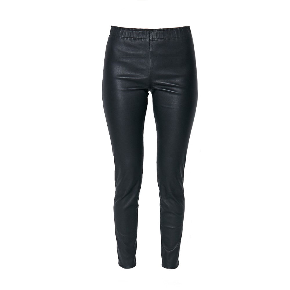 Pantalones de piel de oveja negra