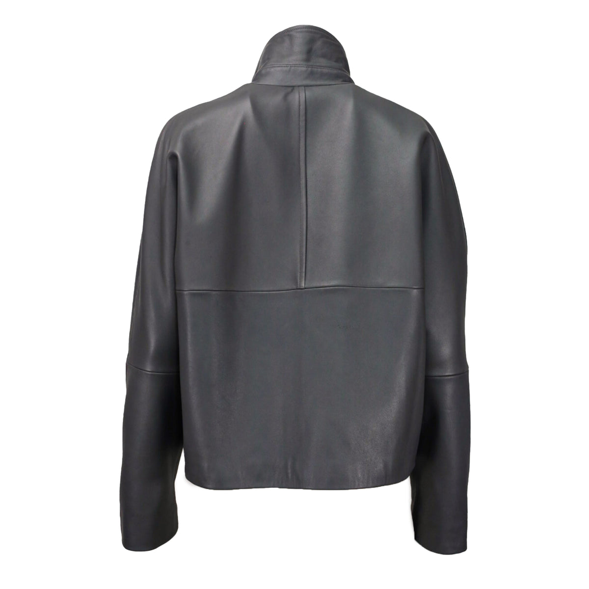 Anthracite Gray Leather Jacket