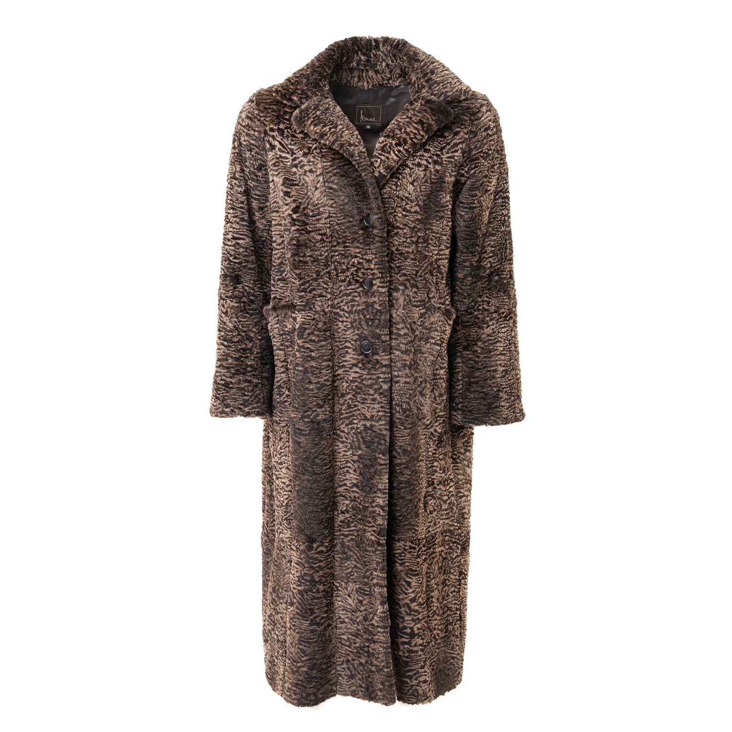 Sheared Rabbit Fur Long Coat