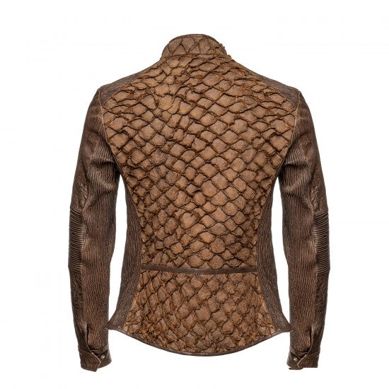 Pirarucu Skin Aviator Jacket