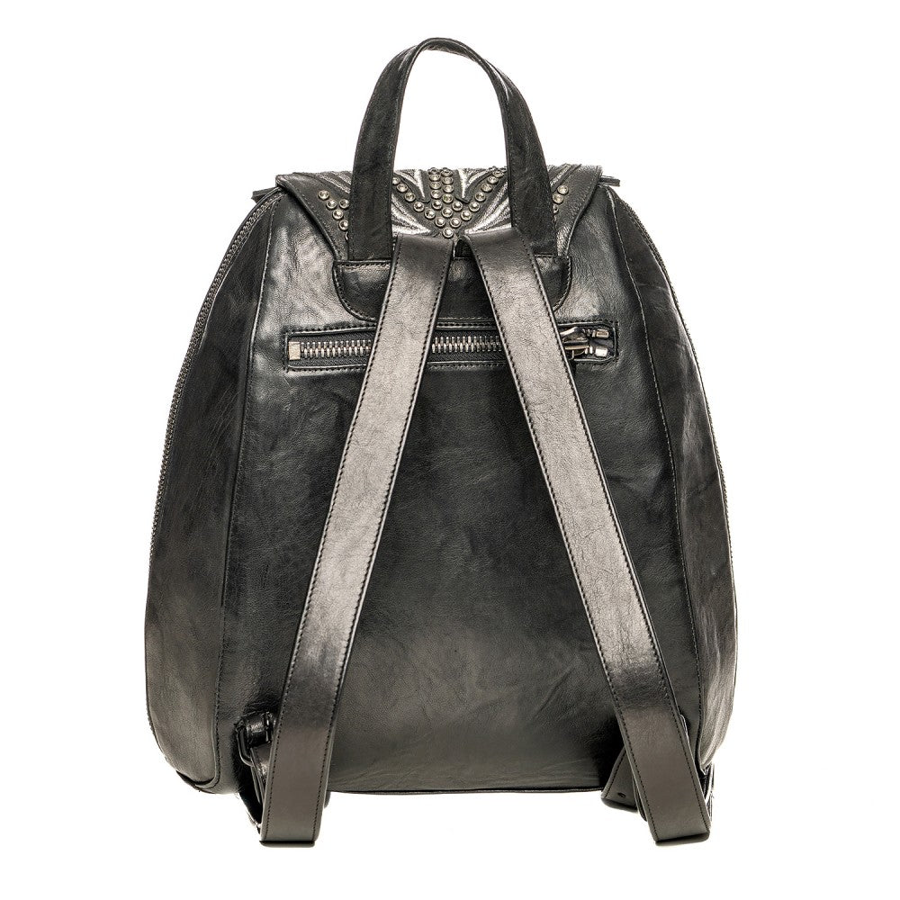 Sheepskin Backpack with Swarovski Detailing