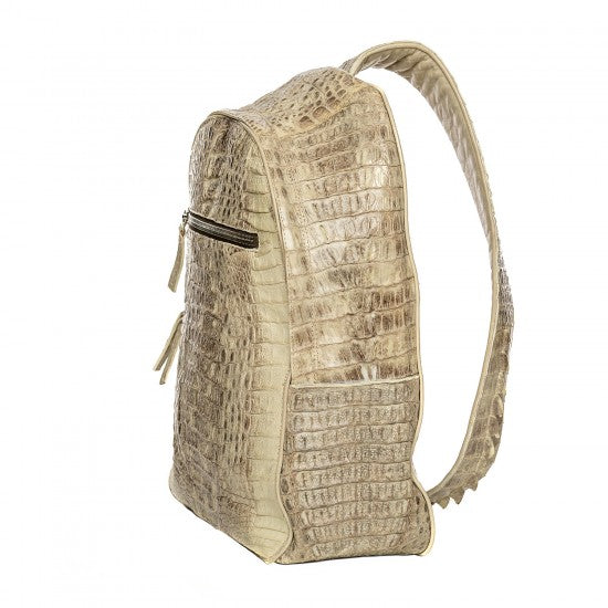 Caiman Leather Clutch with Press-Stud Fastening