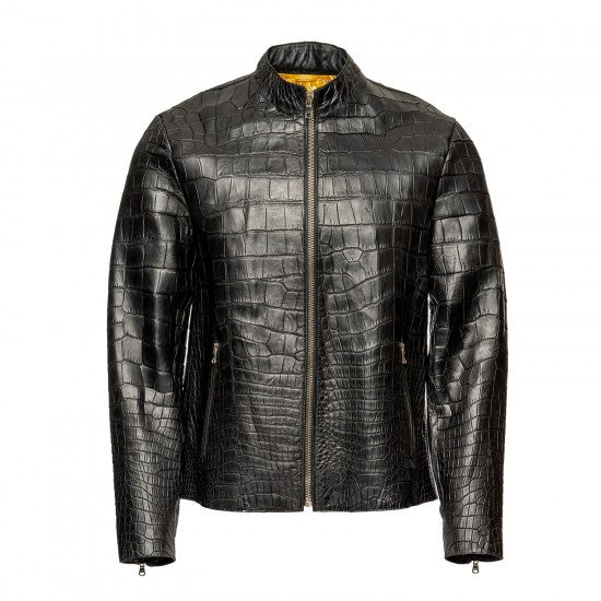 Alligator Skin Mao Collar Jacket