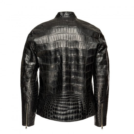 Alligator Skin Mao Collar Jacket