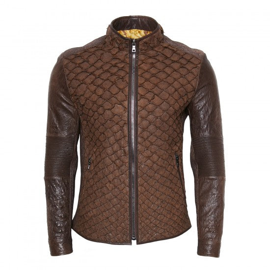 Pirarucu Skin Aviator Jacket