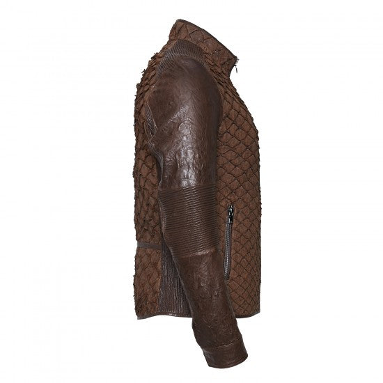 Pirarucu Skin Aviator Jacket