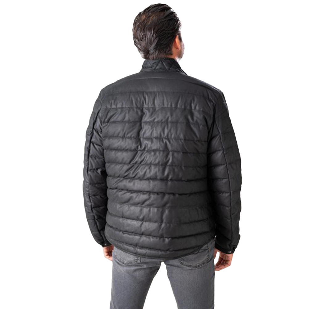 Gray Sheepskin Quilted Feather Jacket