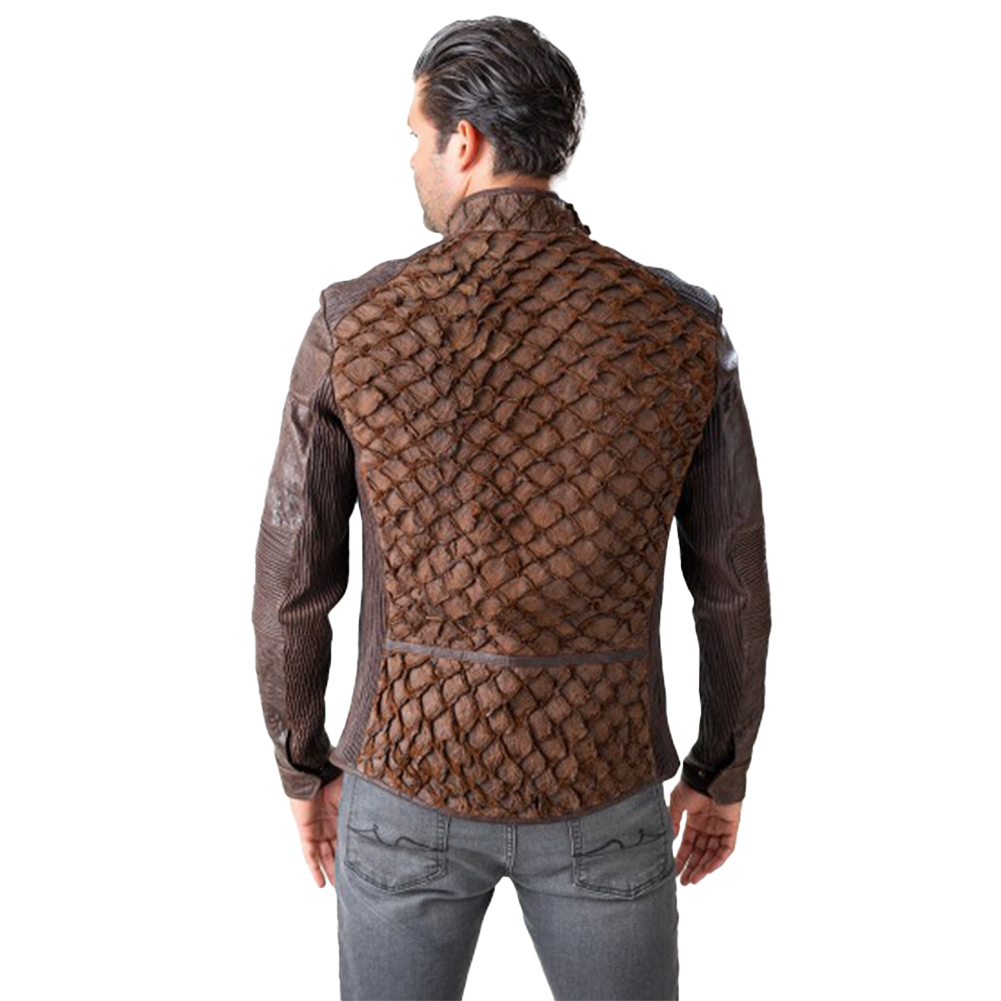 Pirarucu Skin Aviator Jacket