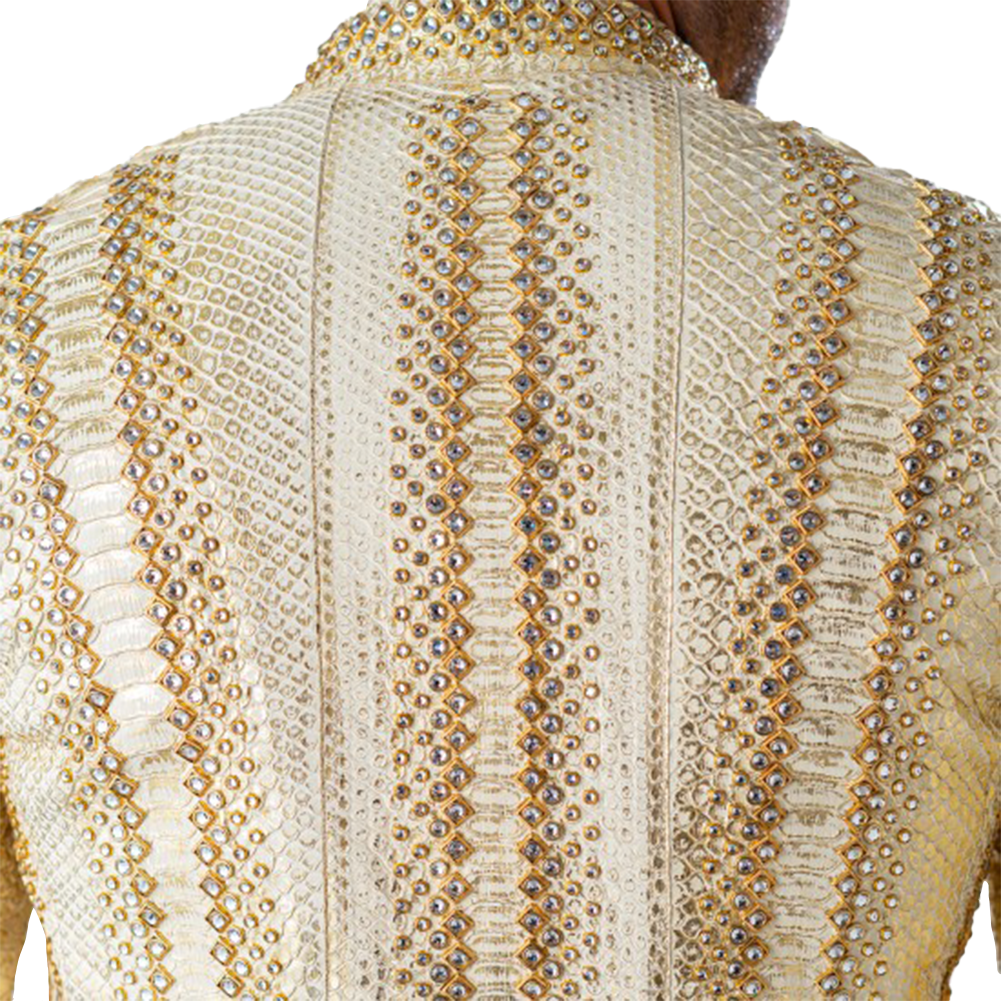 Metallic Python Snake Skin Jacket