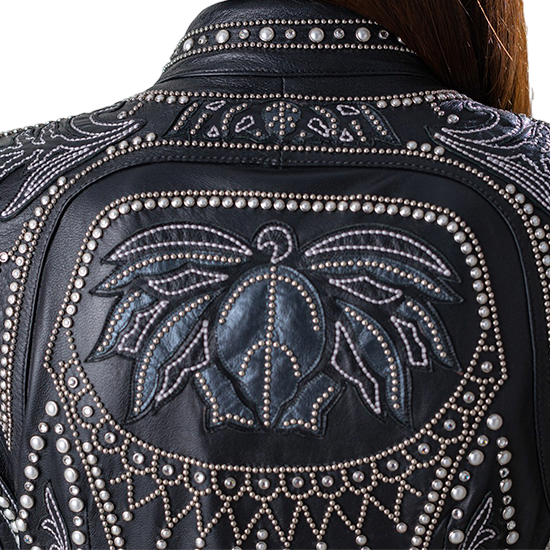 Sheepskin Swarovski Embellished Jacket