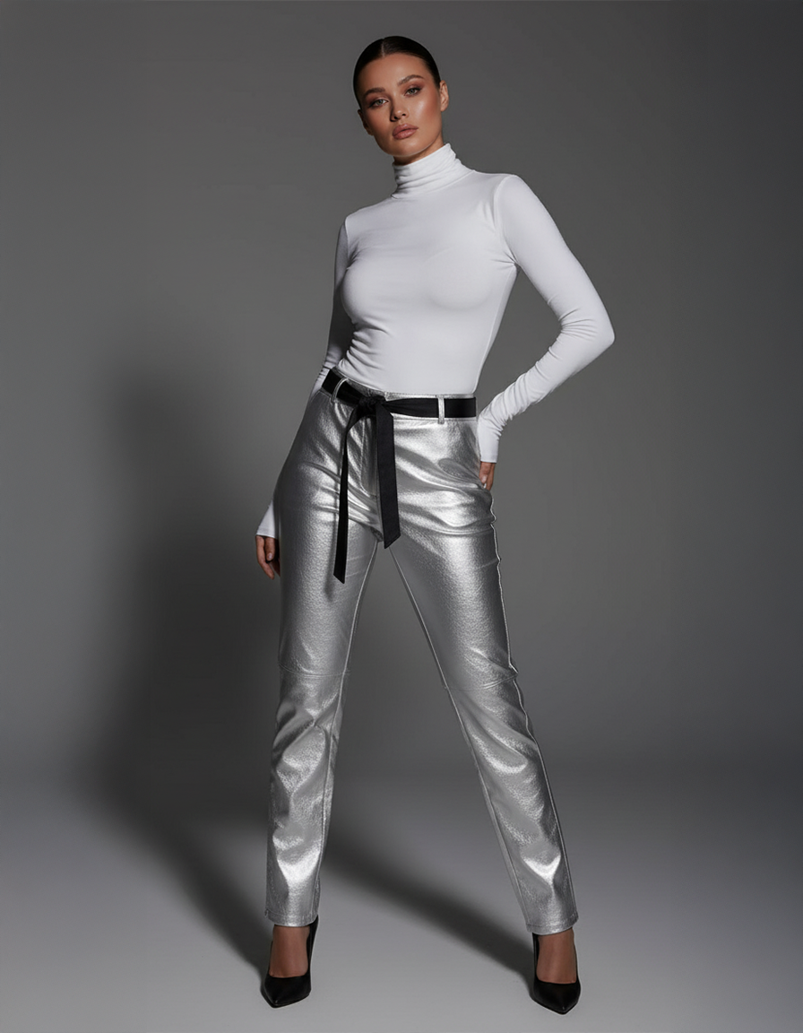High Leather Pants