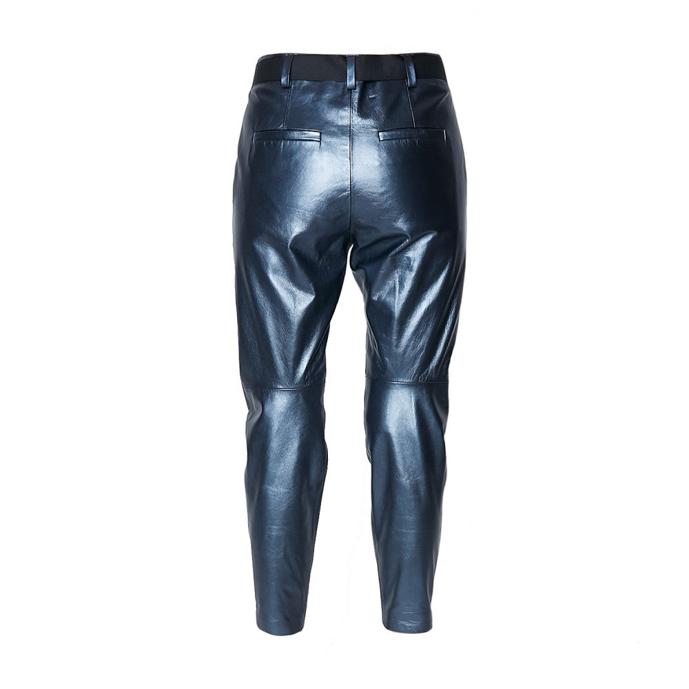 Sheepskin High-Waisted Trousers