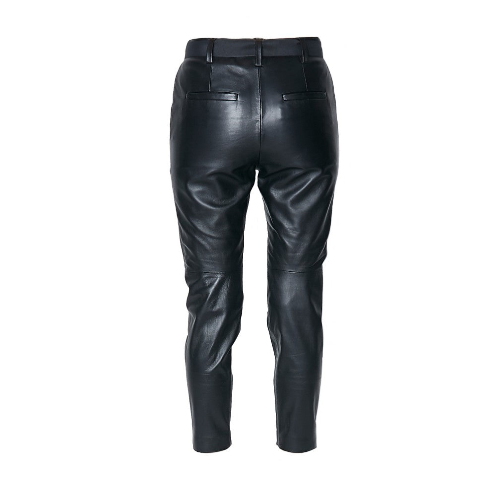 Sheepskin High-Waisted Trousers