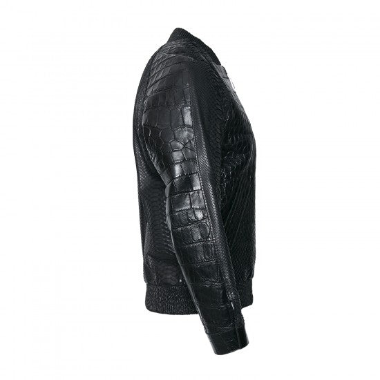 Black Alligator and Python Jacket