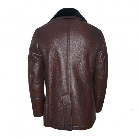 Vintage Sheepskin Wool-Lined Jacket