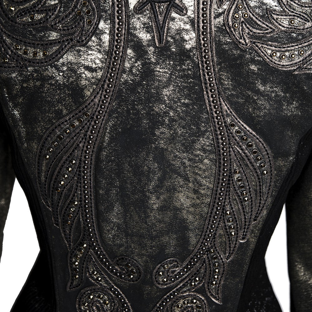 Vintage Sheepskin Jacket with Swarovski Details