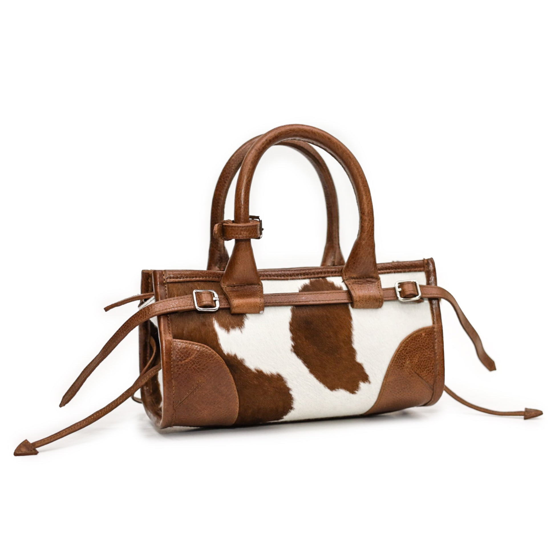 Calfskin Leather Structured Handbag