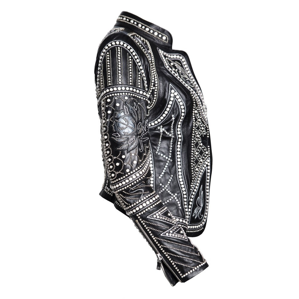 Sheepskin Swarovski Embellished Jacket