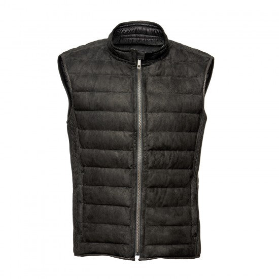 Chaleco acolchado de piel de oveja