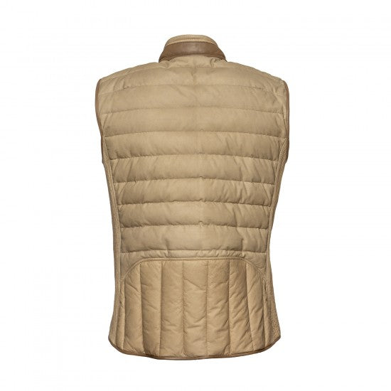 Chaleco acolchado de piel de oveja