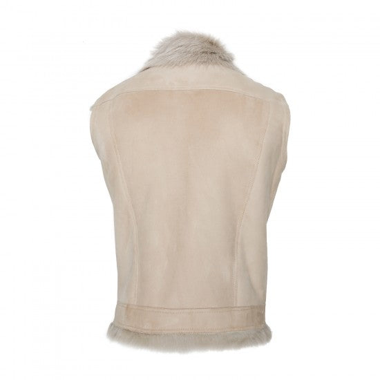 Tuscan Sheepskin Vest with Wool Lining