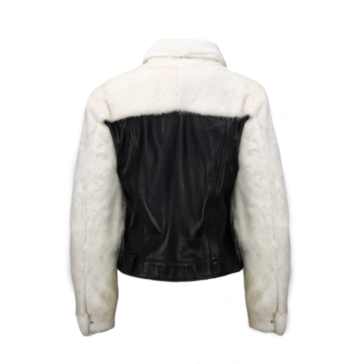 Leather & mink fur Jacket