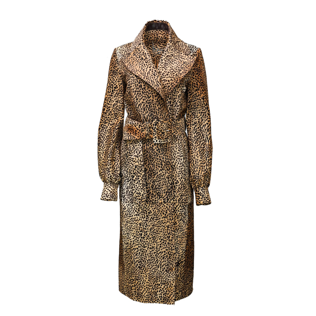 Animal Print Leather calf coat