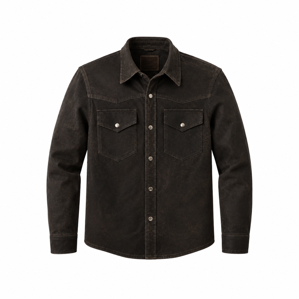 Shaved Sheepskin Leather Shirt